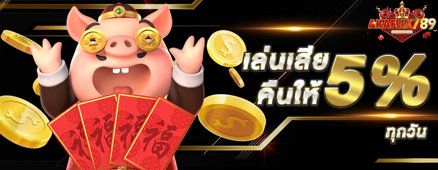 เสียและรับคืน 5% ทุกวัน-akaflix789